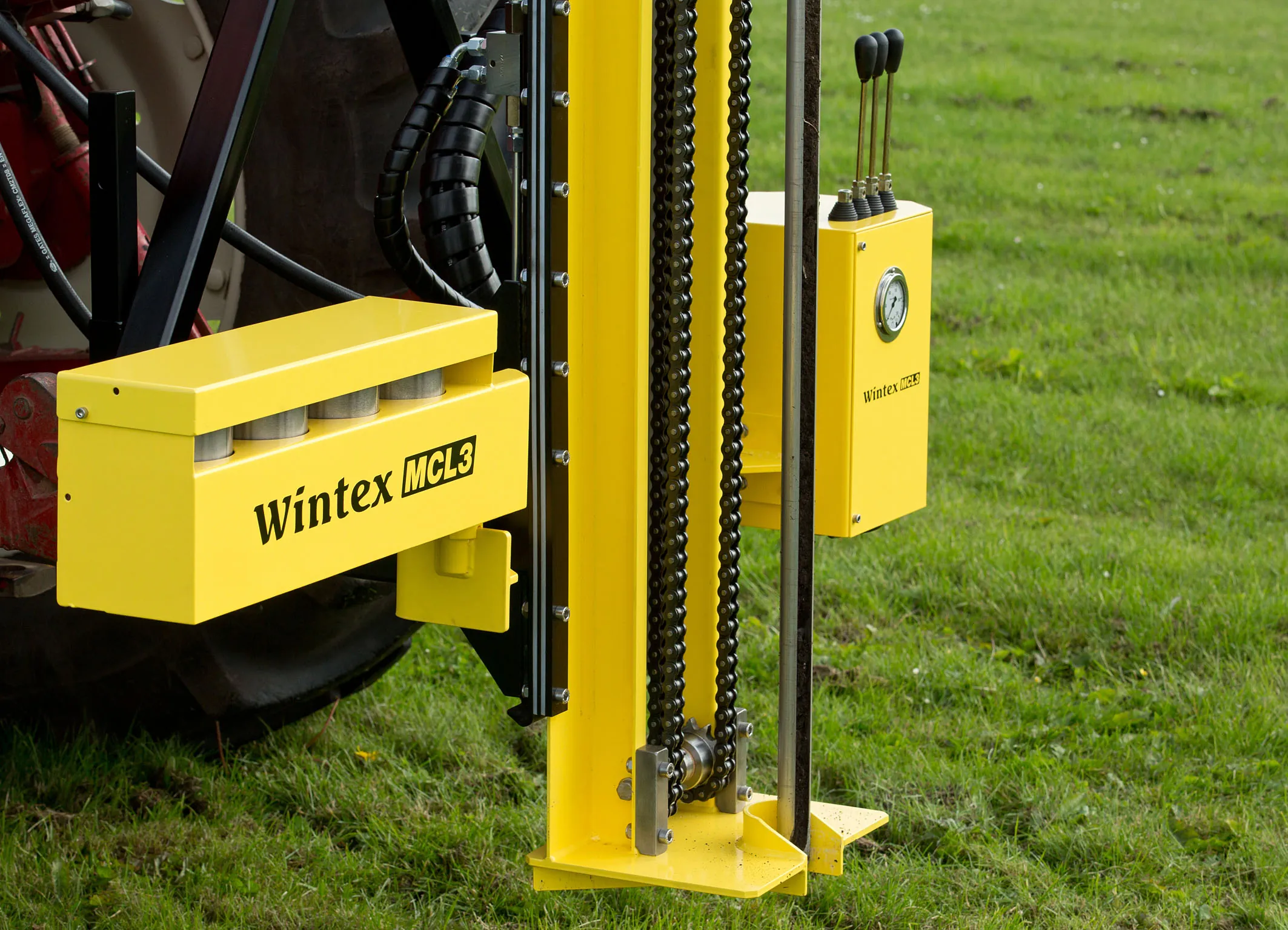 Wintex MCL3 on a six-wheel John Deere Gator