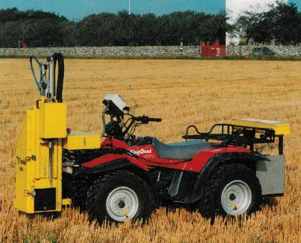 The Vindél 100, the first Wintex prototype, on an ATV