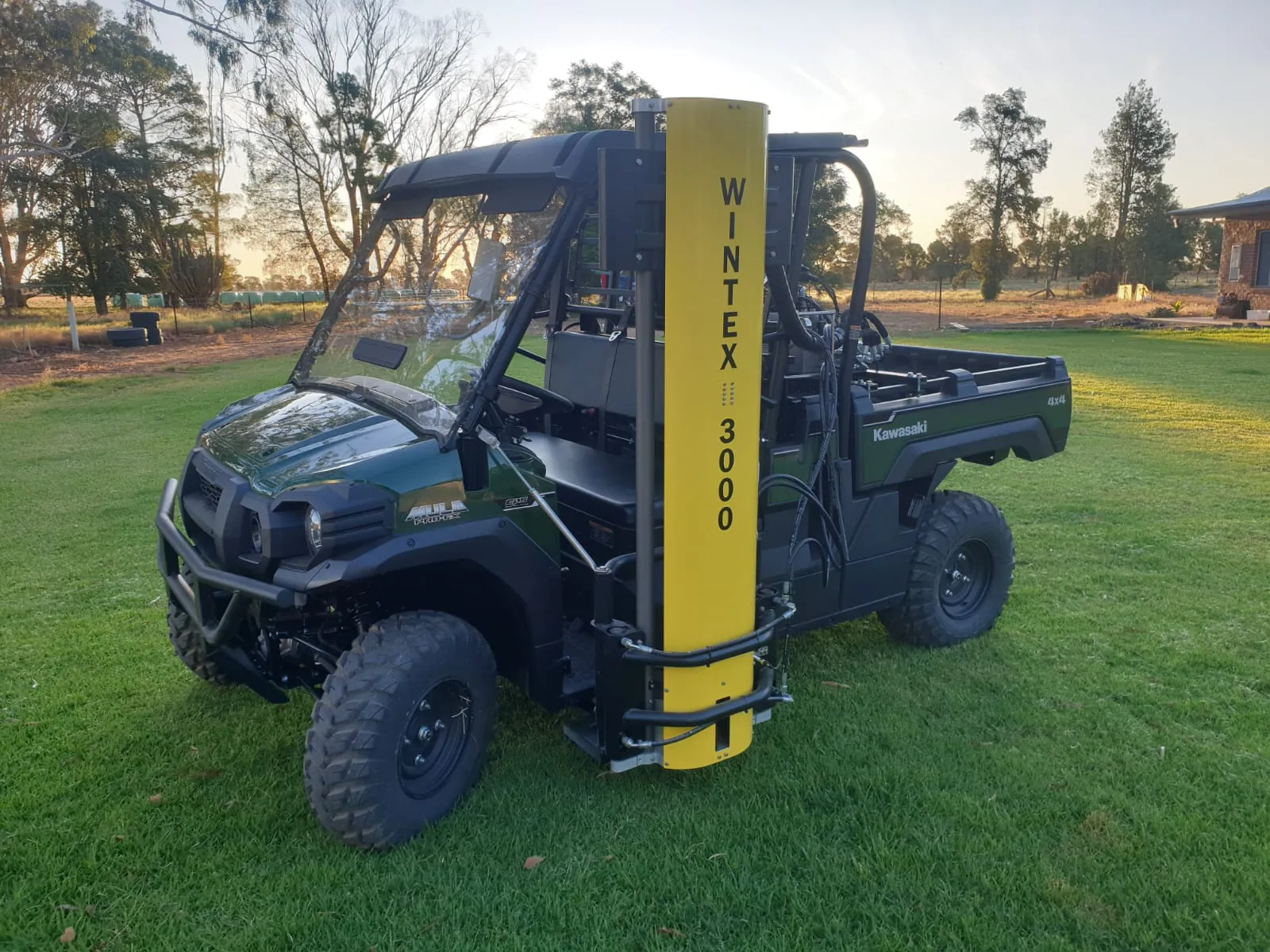 Wintex sampler on a Kawasaki Mule, Australia